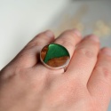 Pierścień z zielenią