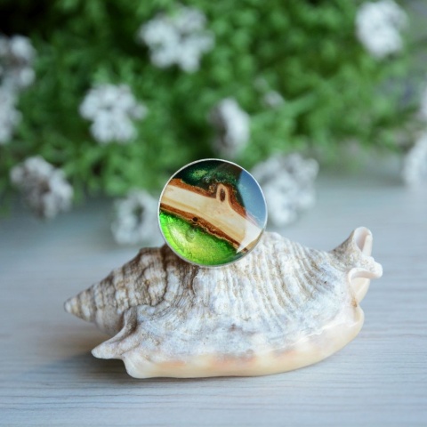 Pierścionek regulowany handmade