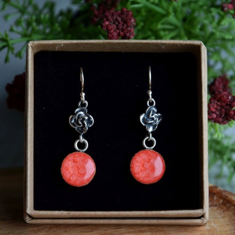 Długie lekkie kolczyki handmade