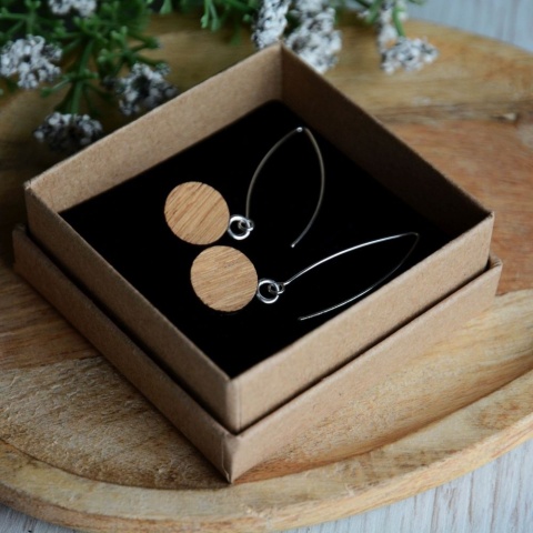 Długie niebieskie kolczyki wiszące