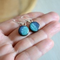 Niebiesko turkusowe kolczyki