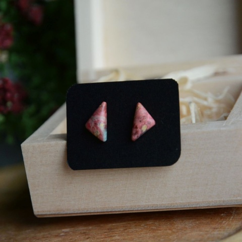 Kolczyki wkrętki trójkąty