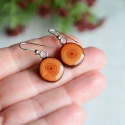 Kolczyki wiszące z drewna