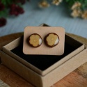 Kolczyki z drewna dębowego