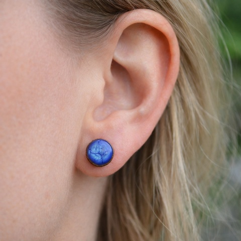 Jasnoniebieskie kolczyki