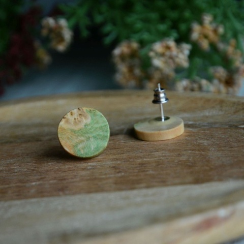 Ręcznie wykonane kolczyki koła na sztyft